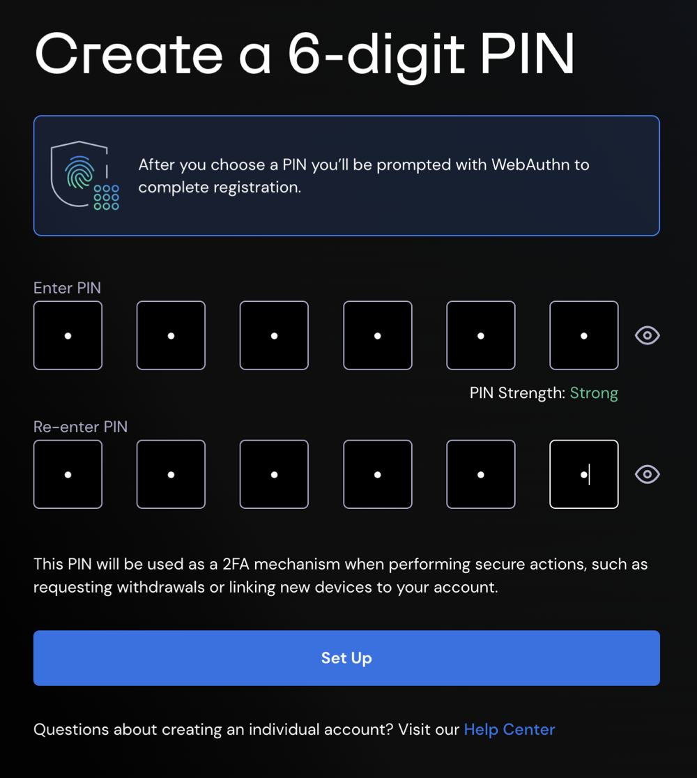 Create a six digit pin pop up window.png